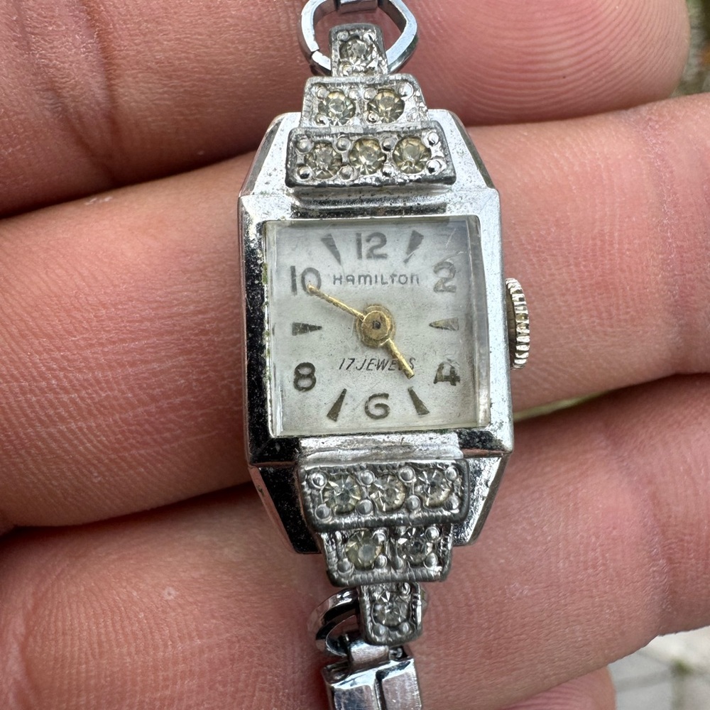 Vtg Hamilton 17 Jewel Manual Wind Cocktail Watch 🔥